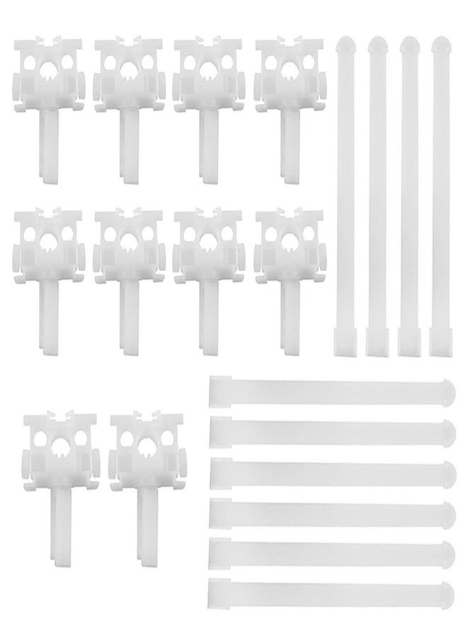 AXLIZER 10PCS Vertical Blind Repair Carrier Repair Bracket Vertical Blinds Repair Kit Blinds Replacement Parts, White - Image 1